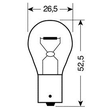 P21W 12V 21W BA15s ΜΟΝΟΠΟΛΙΚΟ CHROME SERIES ΚΑΘΡΕΠΤΗΣ ΜΟΝΟΠΟΛΙΚΟ ΛΕΥΚΟ ΦΩΣ BLISTER 2ΤΕΜ.