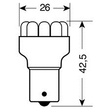 ΛΑΜΠΑ ΜΟΝΟΠΟΛΙΚΗ 11LED ΛΕΥΚΟ ΦΩΣ 12V