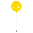 GloboStar® BALLOON 00651 Μοντέρνο Παιδικό Φωτιστικό Οροφής Μονόφωτο Κίτρινο Πλαστικό Μπάλα Φ30 x Υ33cm