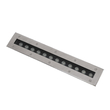 GloboStar® UNDERGROUND-REMVI 90193 Χωνευτό Φωτιστικό Wall Washer Δαπέδου LED 12W 1020lm 10° DC 24V Αδιάβροχο IP68 L50 x W9 x H7.2cm RGBW DMX512 - Ανοξείδωτο Ατσάλι - 3 Years Warranty