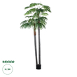 GloboStar® Artificial Garden PALM TREE 20086 Τεχνητό Διακοσμητικό Φυτό Φοινικόδεντρο Βεντάλια Υ300cm