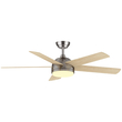 EL-1245 LED CHANDELIER WITH FAN 20W CHROME/WOOD