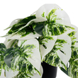 GloboStar® Artificial Garden ALBINO MONSTERA PLANT 20946 Διακοσμητικό Φυτό Μονστέρα Φ23 x Υ16cm