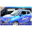 ΑΝΕΜΟΘΡΑΥΣΤΕΣ ΓΙΑ SUZUKI SWIFT 5D 2024+ ΣΕΤ ΑΥΤΟΚΙΝΗΤΟΥ ΑΠΟ ΕΥΚΑΜΠΤΟ ΦΙΜΕ ΠΛΑΣΤΙΚΟ HEKO - 4 ΤΕΜ.