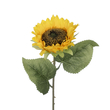 GloboStar® Artificial Garden YELLOW SUNFLOWER  BRANCH 21212 Τεχνητό Διακοσμητικό Κλαδί Ηλιοτρόπιο Κίτρινο Y50cm