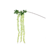 GloboStar® Artificial Garden GREEN WISTERIA FLOWER BRANCH 21520 Τεχνητό Διακοσμητικό κλαδί Βιστέρια Πράσινο Φ45 x Υ164cm