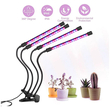 100497 Grow Light LED Ανάπτυξης Φυτών Γλάστρας με 4 Κινούμενες Κεφαλές & Βάση Μανταλάκι