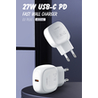 LDNIO φορτιστής τοίχου A1206C με καλώδιο USB-C, 1x USB-C, 27W PD, λευκός