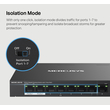 MERCUSYS Desktop Switch MS108GP, 8x 10/100/1000 Mbps, PoE+, Ver. 1.0