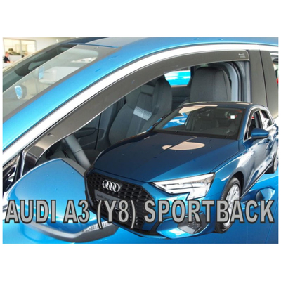 AUDI A3 Y8 LIMOUSINE 4D 2020+ / A3 Y8 SPORTBACK 5D 2020+ ΖΕΥΓΑΡΙ ΑΝΕΜΟΘΡΑΥΣΤΕΣ ΑΠΟ ΕΥΚΑΜΠΤΟ ΦΙΜΕ ΠΛΑΣΤΙΚΟ HEKO - 2 ΤΕΜ.