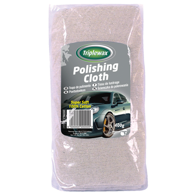 ΠΑΝΙ ΓΙΑ ΓΥΑΛΙΣΜΑ ΒΑΜΒΑΚΕΡΟ 100% (COTTON) 400g/500x27cm CARPLAN TRIPLEWAX POLISHING CLOTH