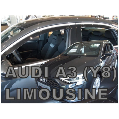 AUDI A3 Y8 LIM. 4D 2020+ ΣΕΤ ΑΝΕΜΟΘΡΑΥΣΤΕΣ ΑΥΤΟΚΙΝΗΤΟΥ ΑΠΟ ΕΥΚΑΜΠΤΟ ΦΙΜΕ ΠΛΑΣΤΙΚΟ HEKO - 4 ΤΕΜ.