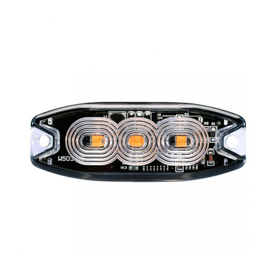 ΣΤΡΟΜΠΟ 12/24V 8x3x0,9cm ΠΟΡΤΟΚΑΛΙ 3LED 9W (3x3W) R65 R10 AMiO - 1 ΤΕΜ.