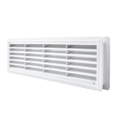 EL02-127 DOOR GRILLE 115x430MM, WHITE