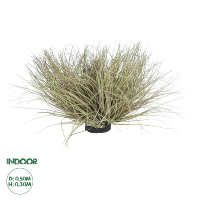 GloboStar® Artificial Garden GRASS BUSH PLANT 21167 Τεχνητό Διακοσμητικό Φυτό Θάμνος Grass Π50cm Y30cm