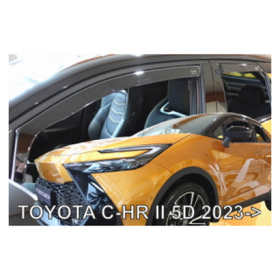 ΑΝΕΜΟΘΡΑΥΣΤΕΣ ΓΙΑ TOYOTA C-HR 5D 2023+ ΖΕΥΓΑΡΙ ΑΠΟ ΕΥΚΑΜΠΤΟ ΦΙΜΕ ΠΛΑΣΤΙΚΟ HEKO - 2 ΤΕΜ