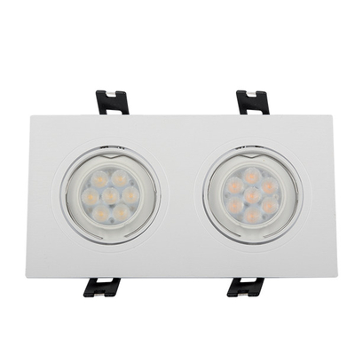 LED ΣΠΟΤ ΠΛΑΣΤΙΚΟ ΟΡΘΟΓΩΝΙΟ HIGH POWER 2X6W 4000-4300K ΛΕΥΚΟ