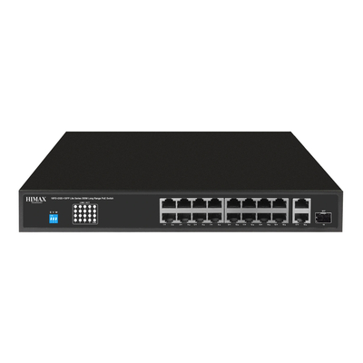 HIMAX PoE switch PS11602FE-L, 16x Ethernet PoE/2x Ethernet/2x SFP θύρες, έως 1000Mbps