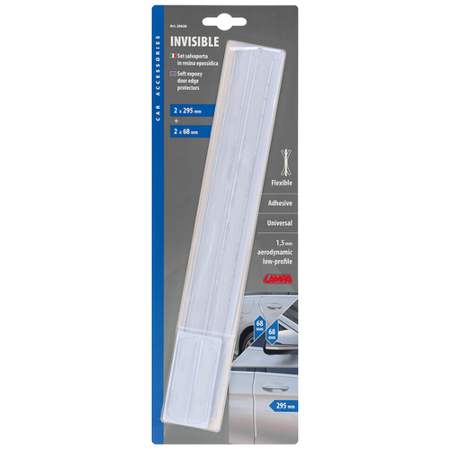 ΠΡΟΣΤΑΤΕΥΤΙΚΑ ΠΡΟΦΥΛΑΚΤΗΡΑ INVISIBLE TRIM ΔΙΑΦΑΝΑ 295x14mm+14x68mm ΠΑΧΟΥΣ 1,5mm ΑΥΤΟΚΟΛΛΗΤΑ 4ΤΕΜ.