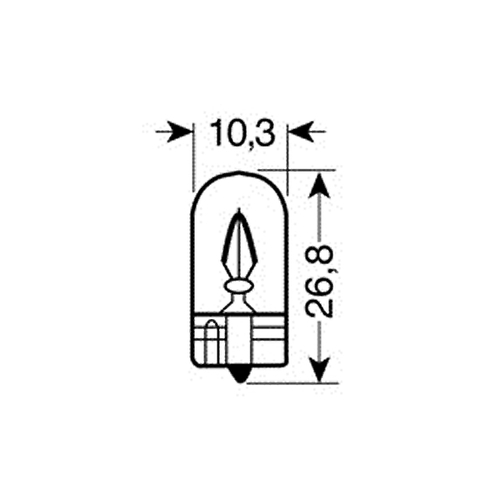 ΛΑΜΠΑΚΙΑ 12V/WB5W 5W W2.1x9.5d ΜΠΛΕ