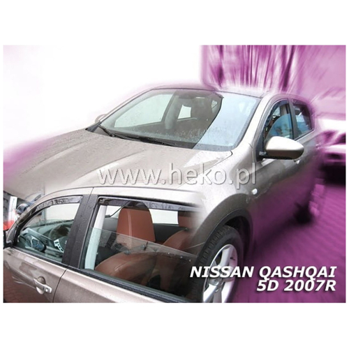 NISSAN QASHQAI I J10 5D 02/2007-2013 / QASHQAI +2 5D 11/2008-2013 ΖΕΥΓΑΡΙ ΑΝΕΜΟΘΡΑΥΣΤΕΣ ΑΠΟ ΕΥΚΑΜΠΤΟ ΦΙΜΕ ΠΛΑΣΤΙΚΟ HEKO - 2 ΤΕΜ.