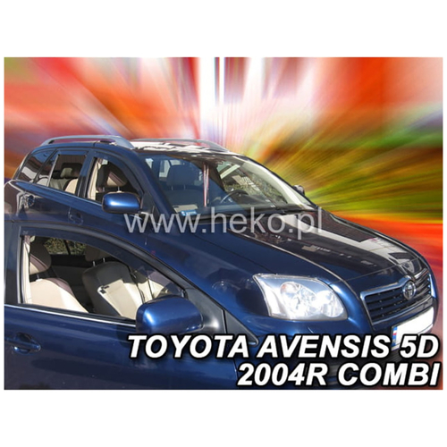 TOYOTA AVENSIS (T25) 4D SEDAN 2003-2009 ΖΕΥΓΑΡΙ ΑΝΕΜΟΘΡΑΥΣΤΕΣ ΑΠΟ ΕΥΚΑΜΠΤΟ ΦΙΜΕ ΠΛΑΣΤΙΚΟ HEKO - 2 ΤΕΜ.