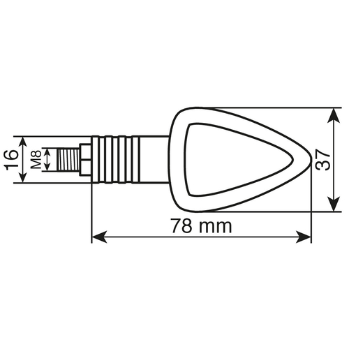 ΦΛΑΣ ΜΗΧΑΝΗΣ FOCAL 12V 21W (78x37mm) CARBON -2 ΤΕΜ.