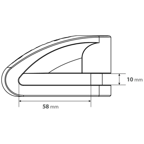 ΑΝΤΙΚΛΕΠΤΙΚΟ ΔΙΣΚΟΦΡΕΝΟΥ STONE XL ΚΟΚΚΙΝΟ 10 mm (2 ΚΛΕΙΔΙΑ)