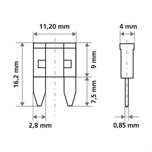 Ασφάλειες Mίνι 7.5A 12/24V SMART-LED 6τεμ.