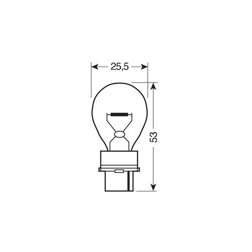 P27W 12V 27W W2,5x16d STANDAR LINE ΑΛΟΓΟΝΟΥ 10ΤΕΜ. ΚΟΥΤΙ ΓΙΑ JEEP