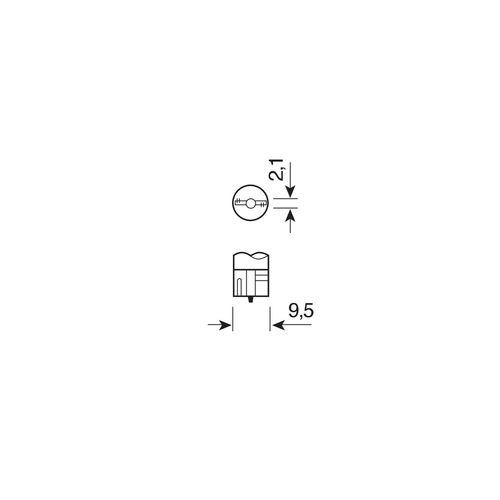 T10 24-28V W2,1x9,5d MEGA-LED3 70LM (ΔΙΠΛΗΣ ΠΟΛΙΚΟΤΗΤΑΣ) 2ΤΕΜ.