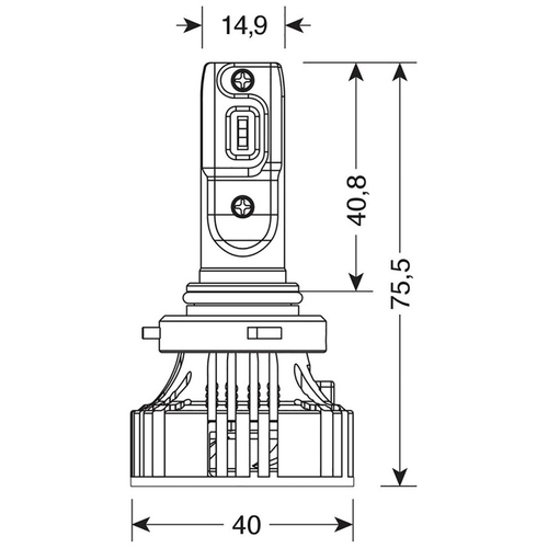 H10/HB3 9005 9-32V 6.500K 6.000lm 72W P20d HALO LED SERIE 7 COMPACT 6LED CREE 2ΤΕΜ. LED KIT