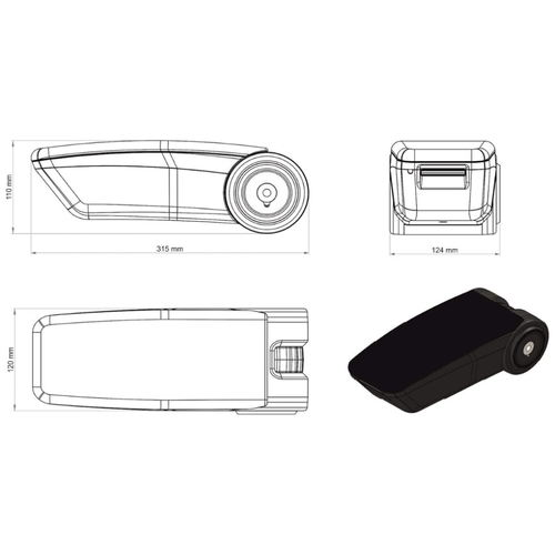 Renault Clio LHD 2013-2019 / Captur LHD 2013-2019 Ολοκληρωμένος Τεμπέλης Καθίσματος ARMSTER 3 SEAT MOUNTED από Πλαστικό και Vegan Δέρμα σε Μαύρο Χρώμα RATI - 1 τεμ.