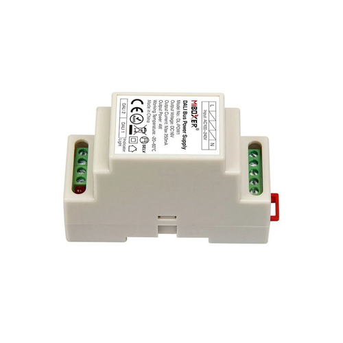 GloboStar® 71420 DL-POW1 Mi-BOXER DC DALI BUS Power Supply Τροφοδοτικό SELV AC 100-240V σε DC 16V 2 Καναλιών DC 16V 2 x 125mA 2W - Max 250mA 4W - IP20 - Din Rail Ράγας - Μ9 x Π3.4 x Υ6cm - 5 Years Warranty