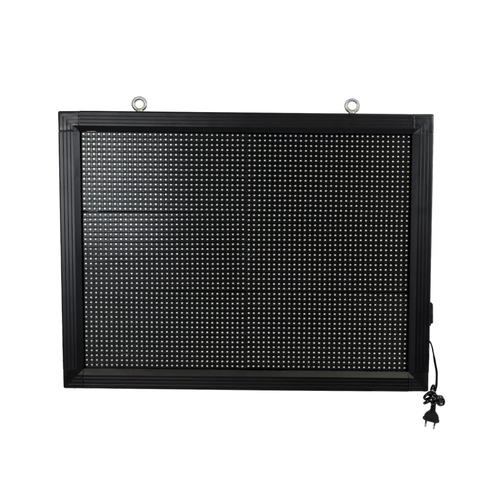 GloboStar® DISPLAY 90286 LED Scrolling Display 64x48cm - Κυλιόμενη Ψηφιακή Πινακίδα / Επιγραφή Μονής Όψης P10 LED SMD AC 220-240V - Λειτουργία μέσω Wi-Fi με Εφαρμογή APP - Αισθήτηρας Θερμοκρασίας και Υγρασίας - Αδιάβροχο IP65 - Μ72 x Π9 x Υ56cm - Κόκκινο - 1 Χρόνο Εγγύηση