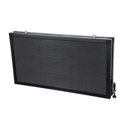 GloboStar® DISPLAY 90813 LED Scrolling Display 96x48cm - Κυλιόμενη Ψηφιακή Πινακίδα / Επιγραφή Διπλής Όψης P10 LED SMD AC 220-240V - Λειτουργία μέσω Wi-Fi με Εφαρμογή APP - Αισθήτηρας Θερμοκρασίας και Υγρασίας - Αδιάβροχο IP65 - Μ102 x Π11 x Υ54.5cm - Πράσινο - 1 Χρόνο Εγγύηση