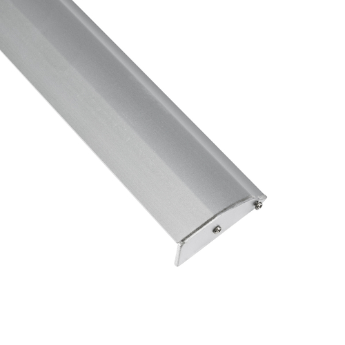 GloboStar® SURFACE-PROFILE 70857-3M Προφίλ Αλουμινίου - Βάση & Ψύκτρα Ταινίας LED με Λευκό Γαλακτερό Κάλυμμα - Επιφανειακή Χρήση Δημιουργίας Κρυφού Φωτισμού - Πατητό Κάλυμμα - Ασημί - 3 Μέτρα - Πακέτο 5 Τεμαχίων - Μ300 x Π1.7 x Υ4.2cm