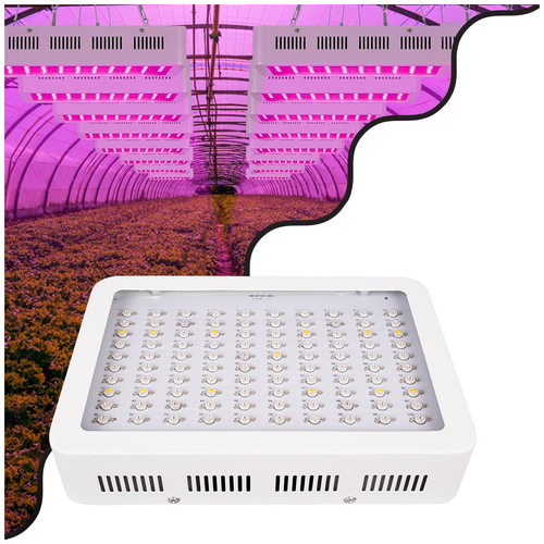 GloboStar® 85950 Grow Light Full Spectrum LED Φωτιστικό Ανάπτυξης Φυτών Θερμοκηπίου SMD 2835 1000W 160° AC230V IP54 Εσωτερικού Χώρου για Κάλυψη Επιφάνειας 1.5m x 1.5m Πλήρους Φάσματος Φωτισμού