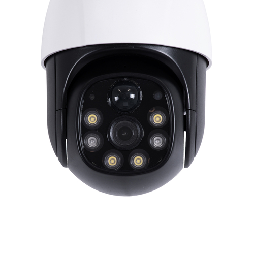 GloboStar® 86055 Αυτόνομη Ηλιακή IP Camera 1080P 2MP WiFi 350° Μοιρών - 3200mAh - Φωτοβολταϊκό Πάνελ - Νυχτερινή Όραση με LED IR - Ανιχνευτή Κίνησης - Νυχτερινή Λήψη - Αδιάβροχη IP66 - Λευκό