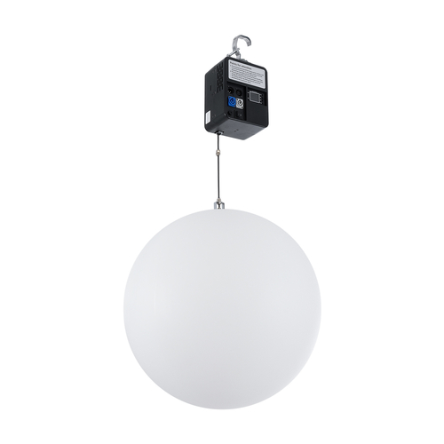 GloboStar® 51203 LIFT BALL Επαγγελματικό Φωτιστικό Ειδικών Εφέ Φ60cm KINETIC BALL Light CREE LED 4in1 15W - 15 x 1W LED SMD Chips RGBW - Μέγιστο Μήκος Ανύψωσης 3.5 Μέτρα - AC 220V-240V DMX512 Display on Body - Μαύρο - Μ17 x Π13 x Υ26cm - 2 Χρόνια Εγγύση