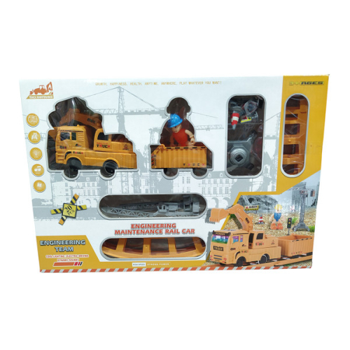 Παιδικό τρενάκι με ράγες - Engineering Train - 0046A - 102694