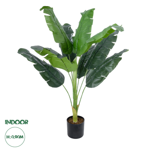 GloboStar® Artificial Garden BANANA 20927 Διακοσμητικό Φυτό Μπανανιά Υ90cm