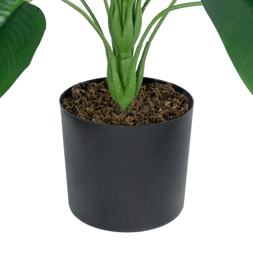 GloboStar® Artificial Garden YOUNG BANANA 20916 Διακοσμητικό Φυτό Νεαρή Μπανανιά Υ80cm