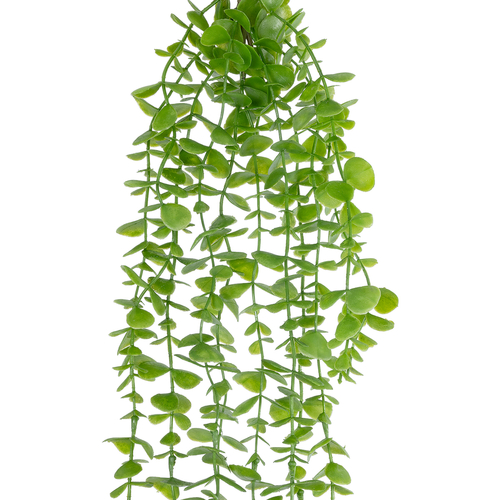 GloboStar® Artificial Garden HANGING EUCALYPTUS 20812 Τεχνητό Διακοσμητικό Κρεμαστό Φυτό Ευκάλυπτος Μ16 x Π9 x Υ105cm