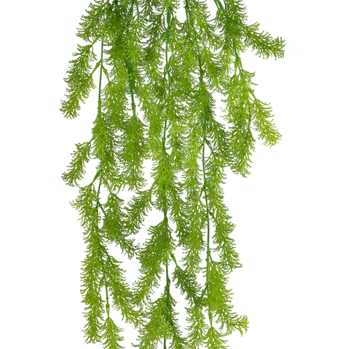 GloboStar® Artificial Garden HANGING CYPRESS 20823 Τεχνητό Διακοσμητικό Κρεμαστό Φυτό Κυπαρίσσι Μ25 x Π15 x Υ80cm