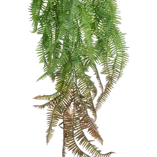 GloboStar® Artificial Garden HANGING FERN BRANCH 20834 Τεχνητό Διακοσμητικό Κρεμαστό κλαδί Φτέρης Μ30 x Π8 x Υ87cm