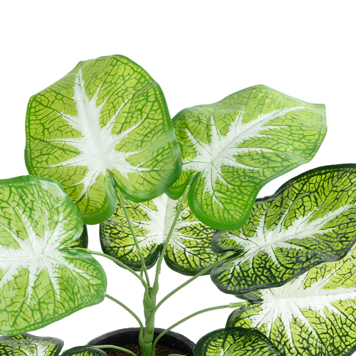 GloboStar® Artificial Garden CALADIUM 20890 Τεχνητό Διακοσμητικό Φυτό Τροπικό Φυτό  Φ40 x Υ33cm