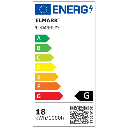 LED ΠΑΝΕΛ ΣΤΡΌΓΓΥΛΟ 18W 6500K IP44+ ΚΙΤ ΑΣΦΑΛΕΙΑΣ