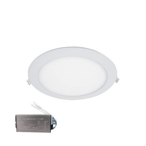 LED ΠΑΝΕΛ ΣΤΡΌΓΓΥΛΟ 18W 4000K IP44+ ΚΙΤ ΑΣΦΑΛΕΙΑΣ