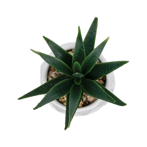 GloboStar® Artificial Garden SUCCULENT ALOE POTTED PLANT 20992 Διακοσμητικό Φυτό Αλόη Φ8 x Υ12cm